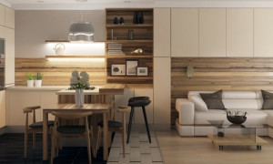 Дизайн проект кухни гостиной 25 кв м